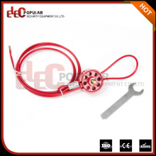 Elecpopular High Demand Products Reusable Safety Wheel Type Cable Lockouts For Securing Valves